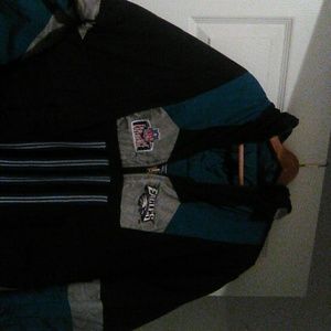 Pro player brand reversible puffer jacket